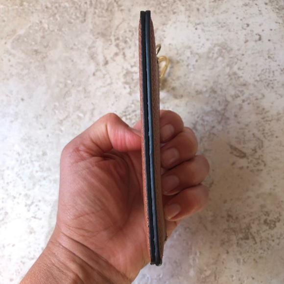 Nanette Lepore NOW Brown 2 Pockets ID Card Holder With Key Chain - Picture 5 of 14